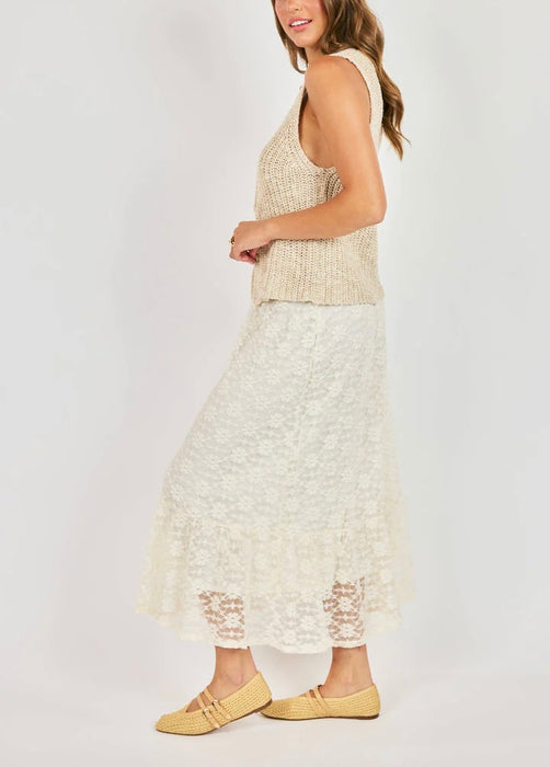 Letters Lace Skirt