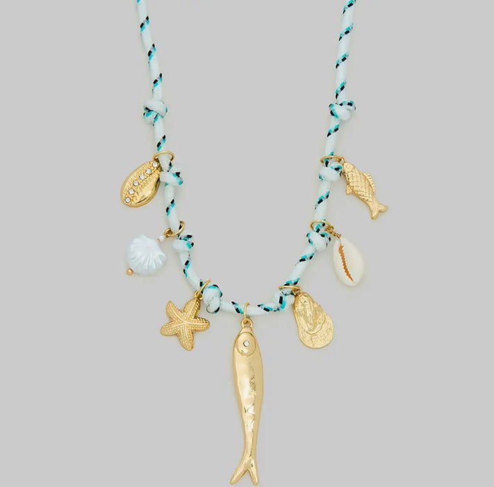 Sea Charm Cord Necklace