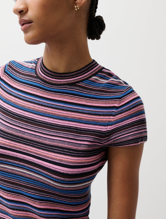 Selene Sweater Tee - EGYPTIAN BLUE STRIPE