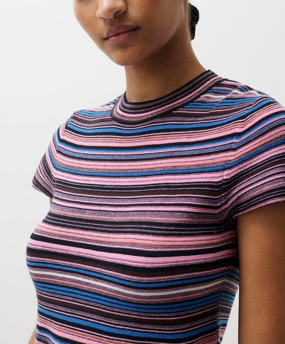 Selene Sweater Tee - EGYPTIAN BLUE STRIPE