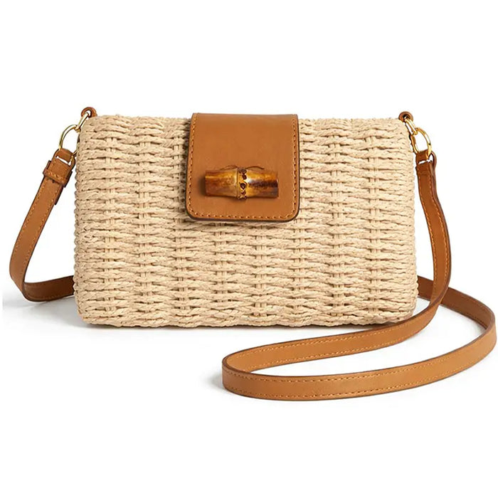 Woven Straw Crossbody Bag