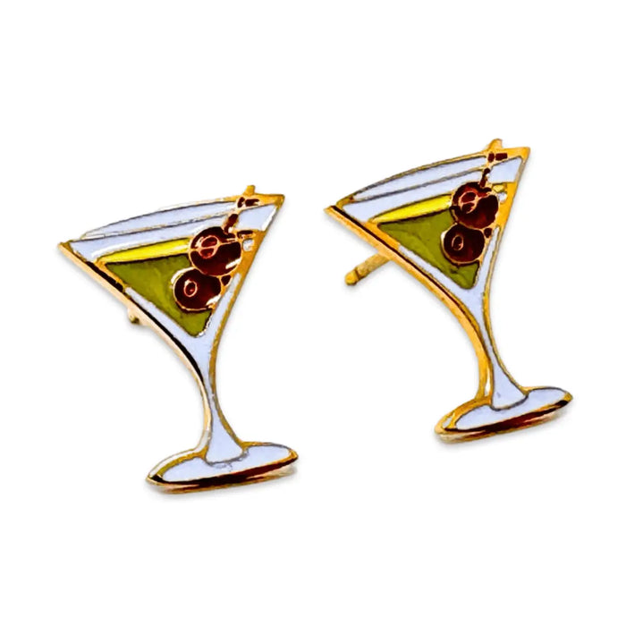 Martini Enamel Earrings
