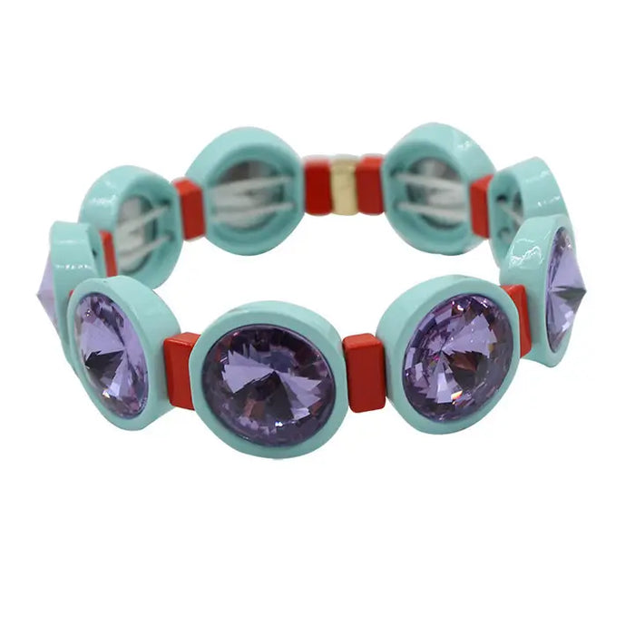 Enamel Prism Bead Bracelet