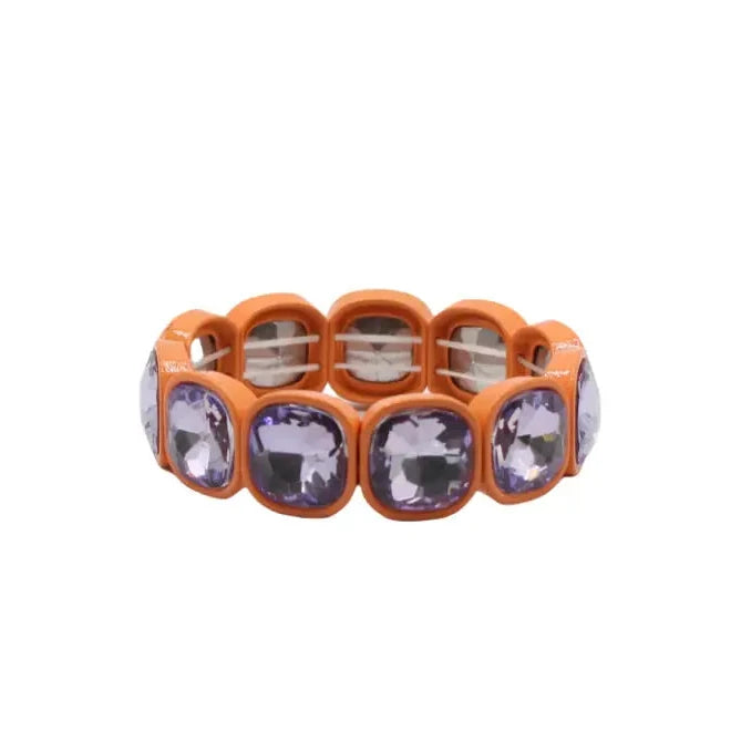 Crystal Cuff Enamel Bracelet