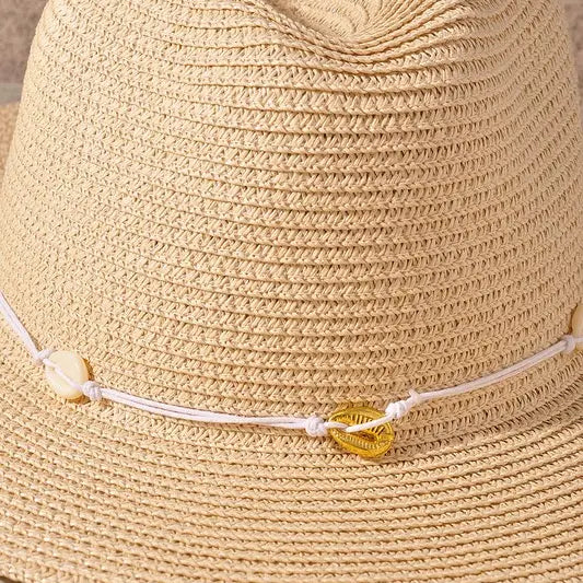 Shell Charm Sun Hat