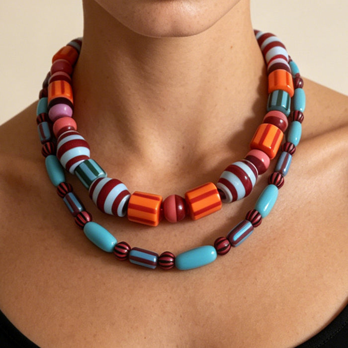 Mikonos Beaded Necklace