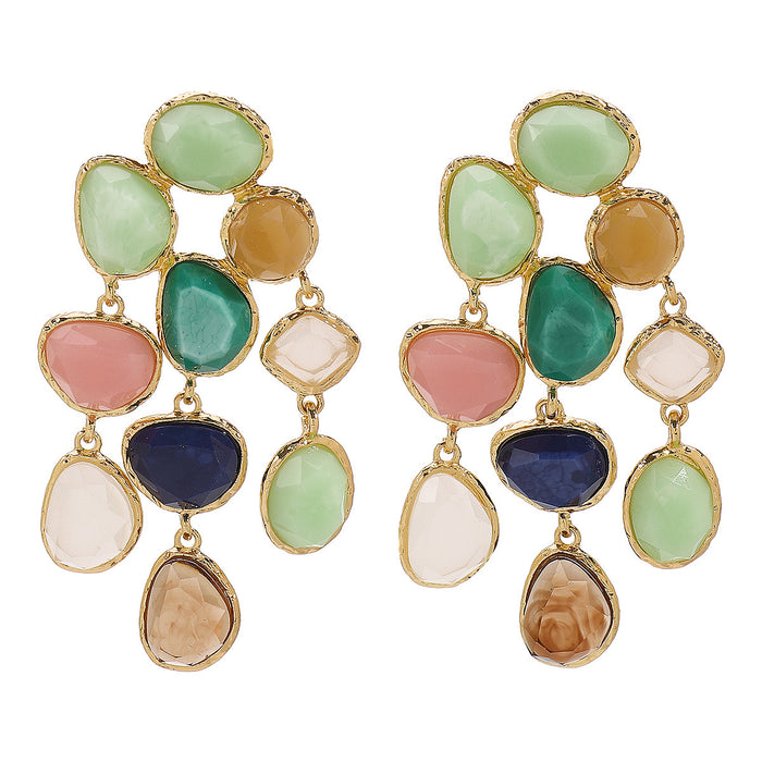 Gemstone Drop  Earrings