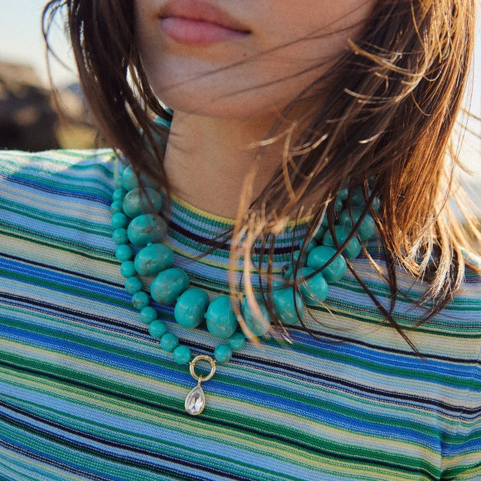 Sara Beaded Ring Necklace