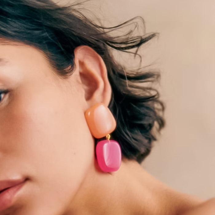Square Drop Earrings