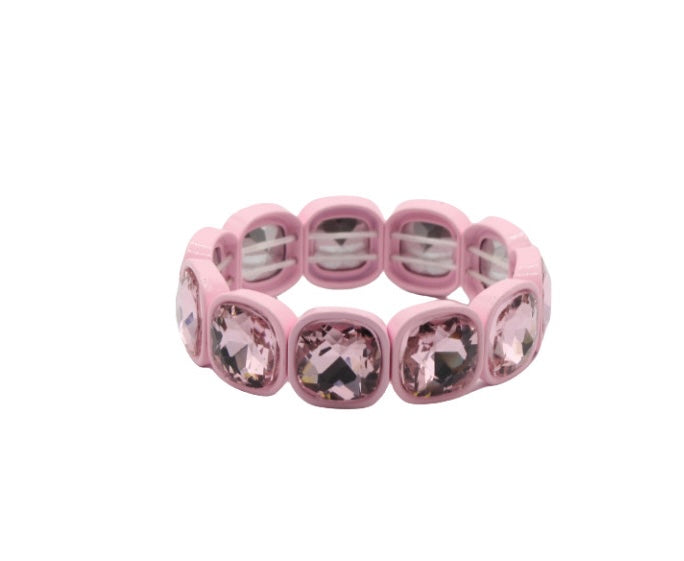 Crystal Cuff Enamel Bracelet