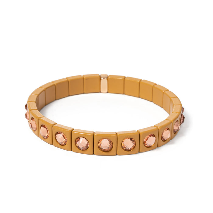 Crystal Spots Enamel Bracelet