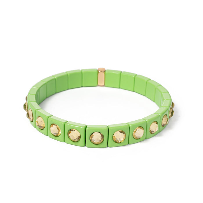 Crystal Spots Enamel Bracelet