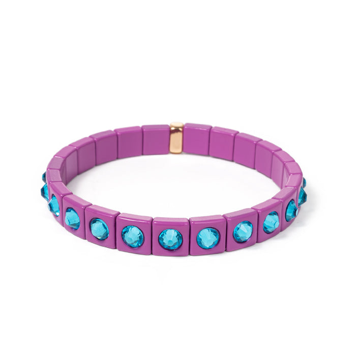 Crystal Spots Enamel Bracelet