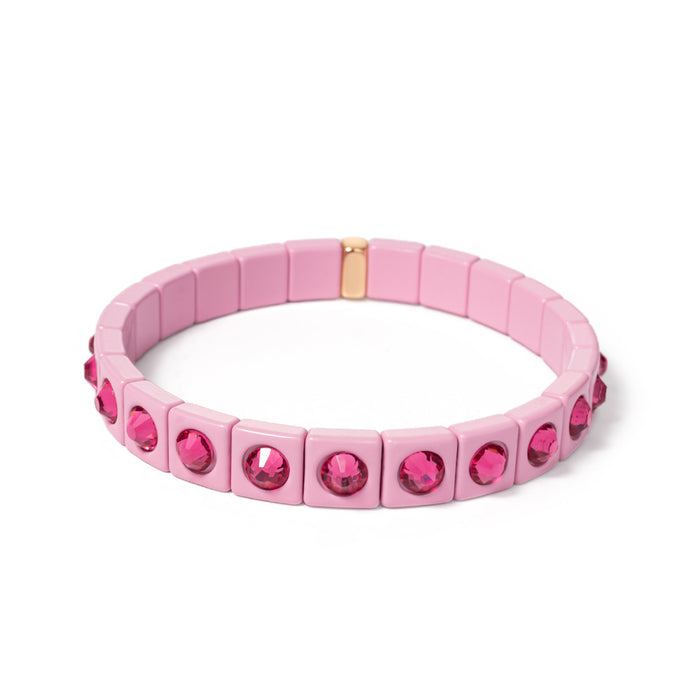 Crystal Spots Enamel Bracelet