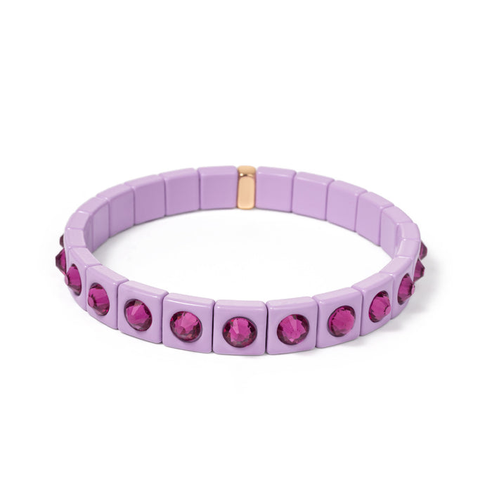 Crystal Spots Enamel Bracelet