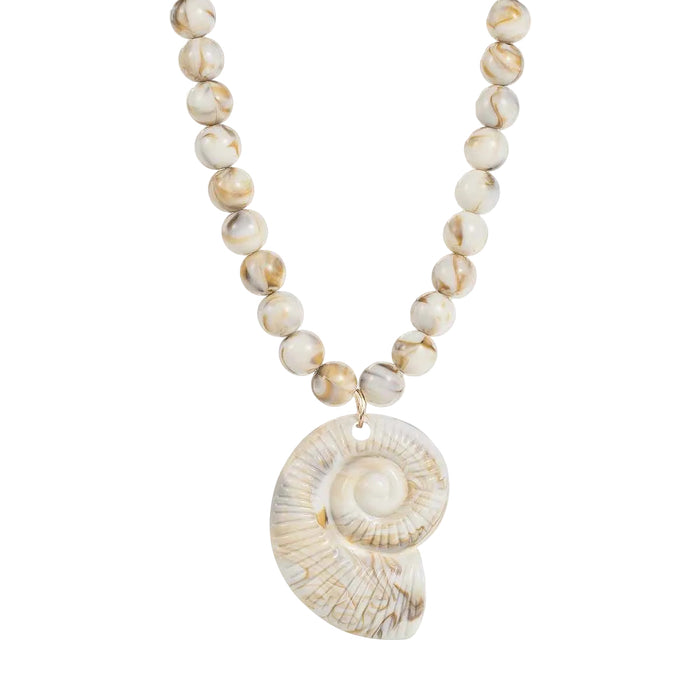 Le Conch Beaded Necklace