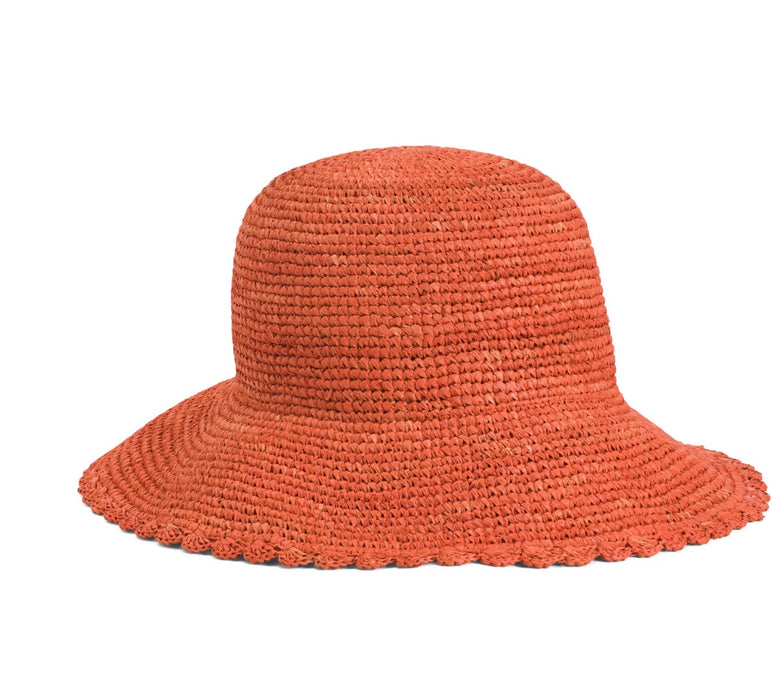 Scalloped Straw Hat
