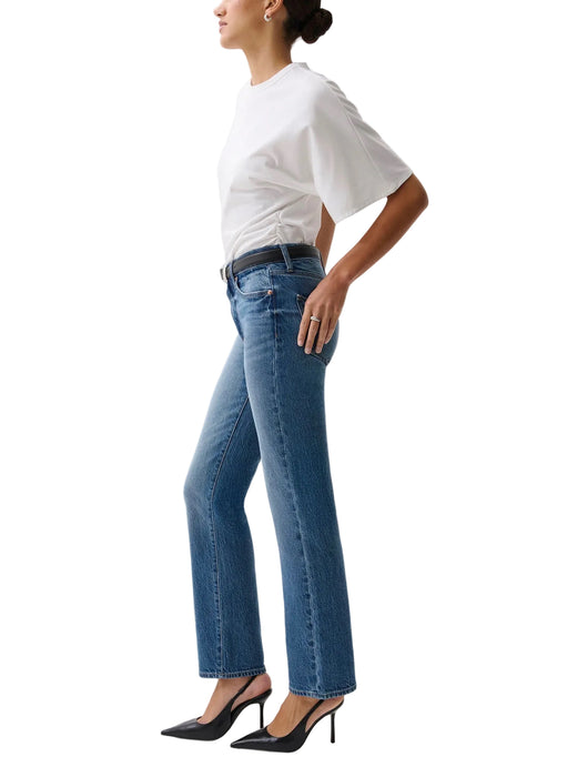 Aleks Mid Rise Straight - SEA SALT