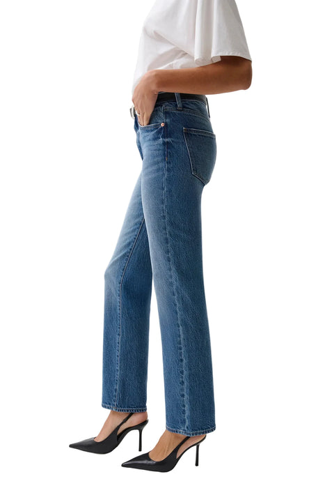 Aleks Mid Rise Straight - SEA SALT