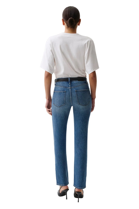 Aleks Mid Rise Straight - SEA SALT