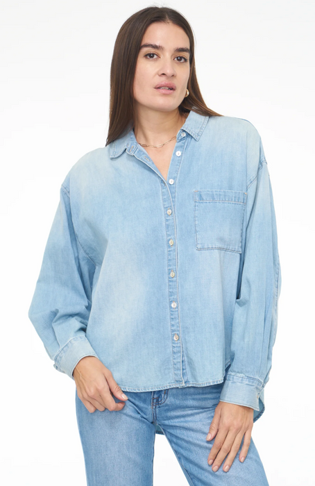 Sloane Oversized Button Shirt - Edgewater