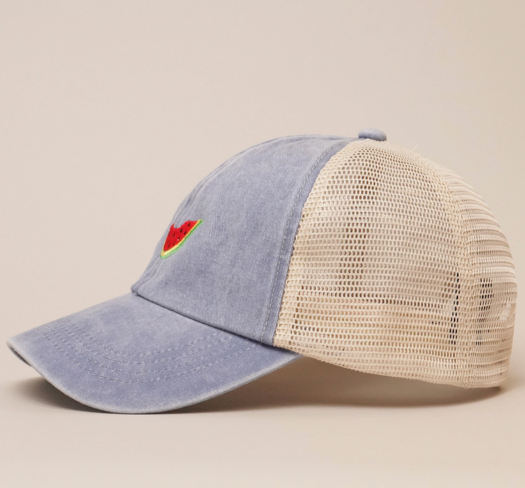 Watermelon Mesh Baseball Cap