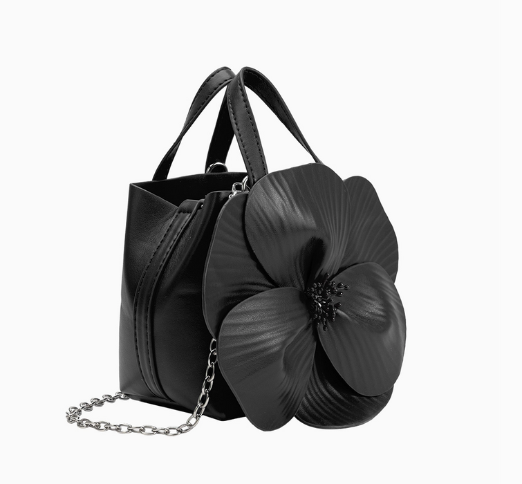 Monroe Flower Top Handle Bag