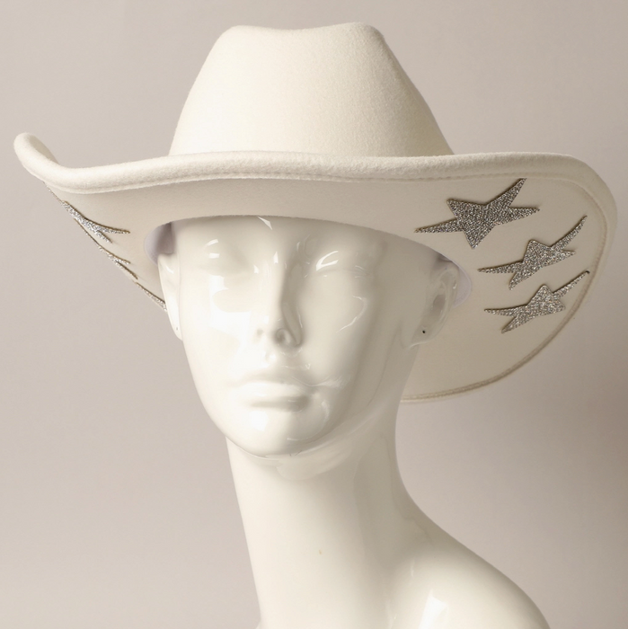 Rhinestone Trim Cowboy Hat