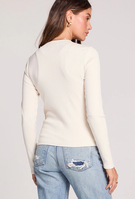 Long Sleeve Ecru Cardigan
