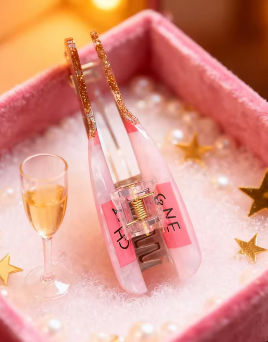 Champagne Bottle Hair Claw Clip