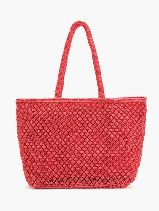 Ciao Bella Beaded Macrame Tote