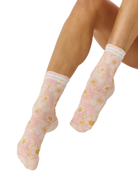 Flower Grip Socks