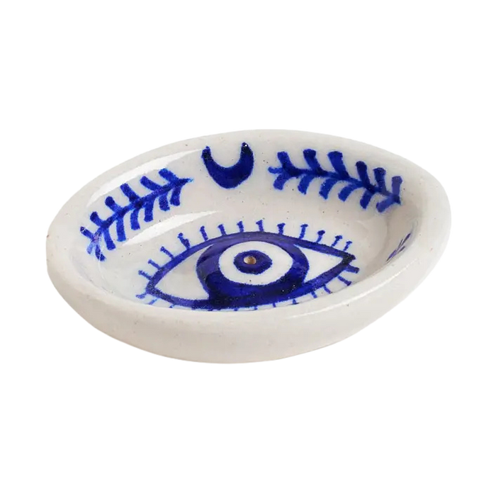 Evil Eye Incense Holder - Hand Painted