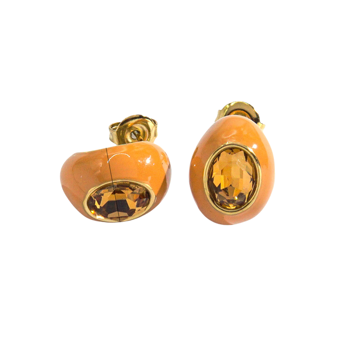 Huggie Crystal Stud Earrings