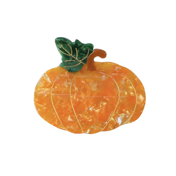 Pumpkin Hair Claw Clip