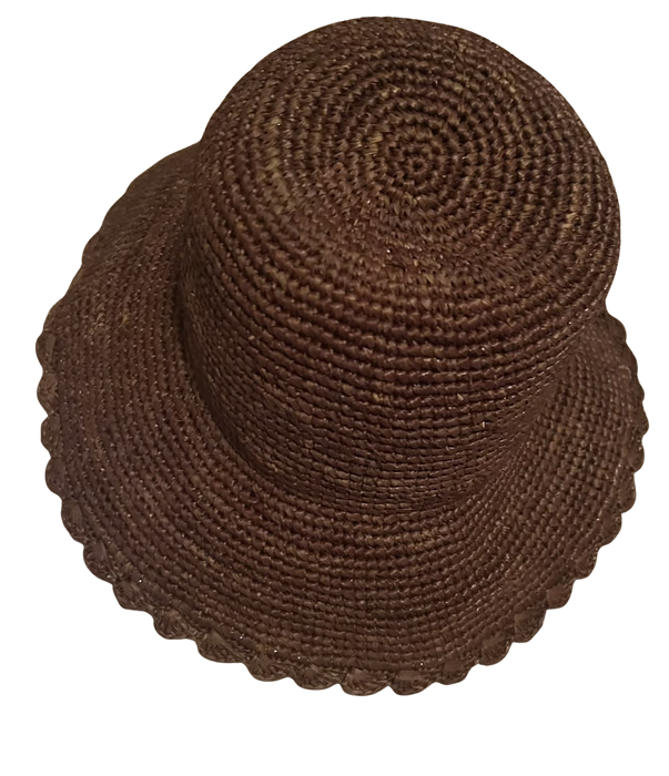 Scalloped Straw Hat