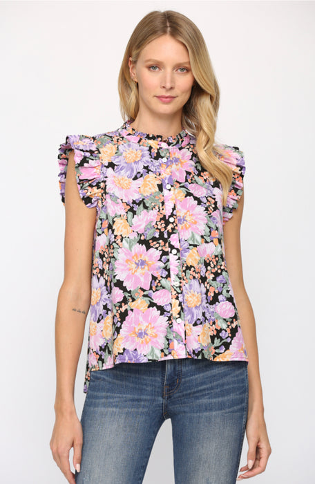 Floral Sleeveless Top