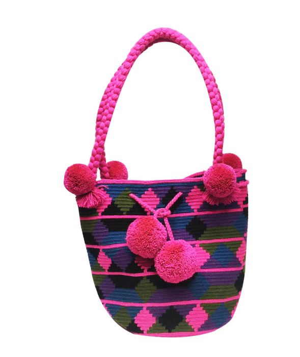 Pink & Purple Bucket Bag