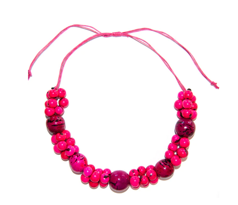 Buga Necklace - Hot Pink