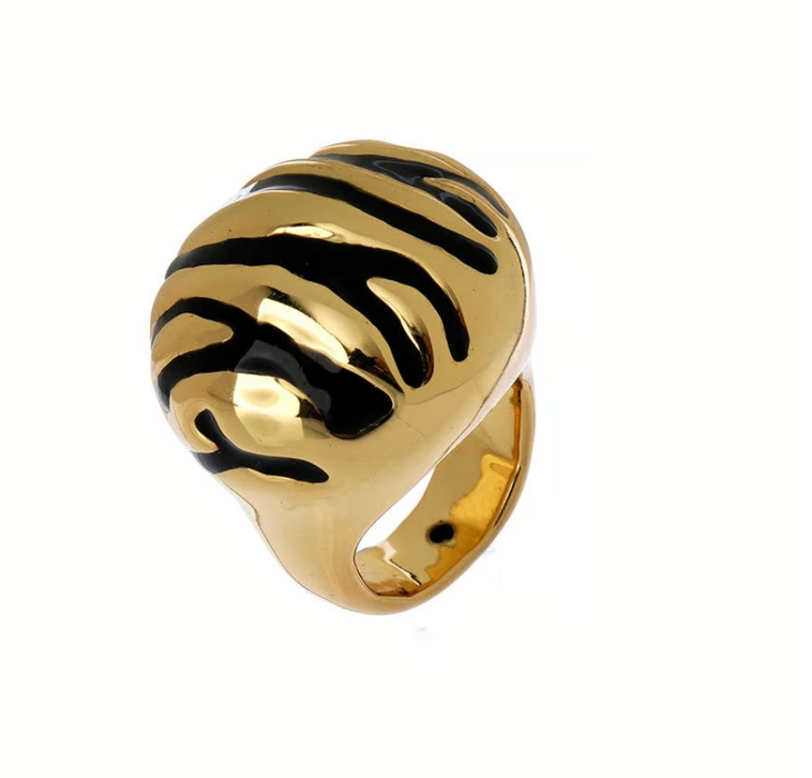 Zebra Ring Golden