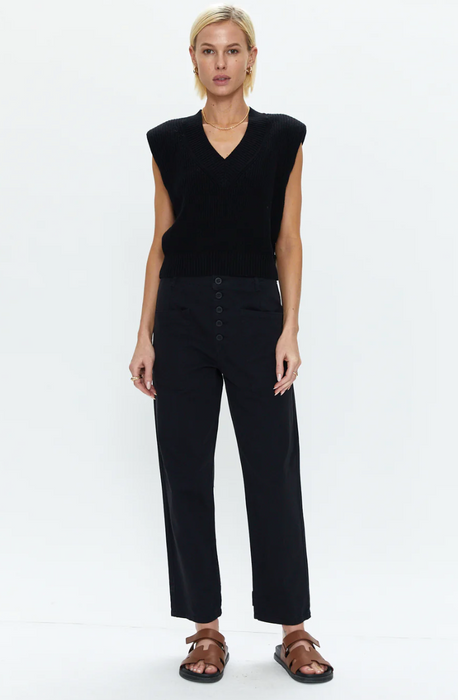 Tammy High Rise Trouser - Fade to Black